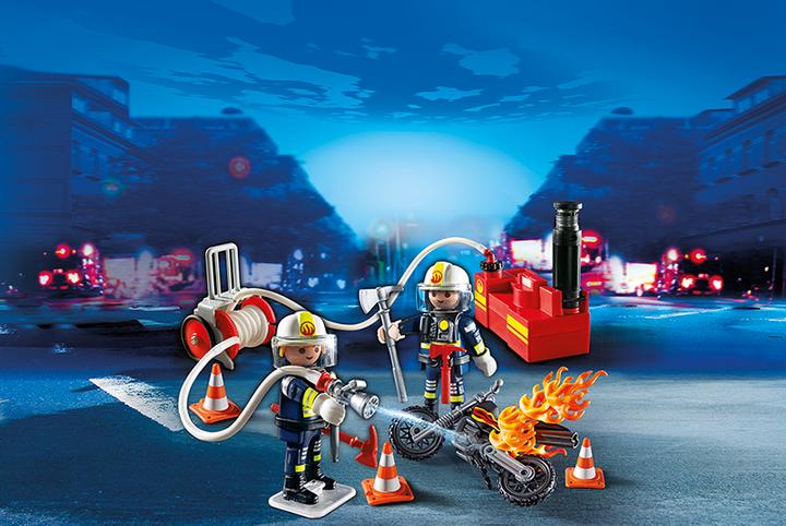 Produktbild Playmobil Feuerwehrmänner mit Löschpumpe (5365)