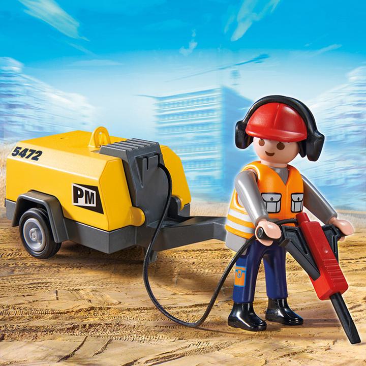 Produktbild Playmobil Bauarbeiter mit Presslufthammer (5472)