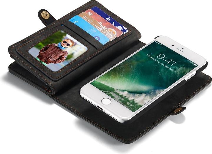 Produktbild Caseme 2 in 1 Retro Wallet Hülle mit Münzfach (Apple iPhone 8, Apple iPhone 7, Apple iPhone SE (2nd Gen), Apple iPhone SE (3rd Gen))