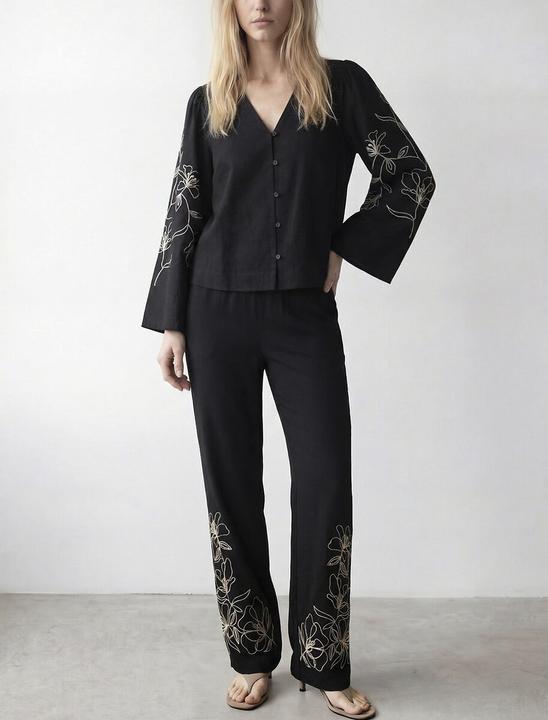 Immagine prodotto Vila Weite bestickte Hose (40)