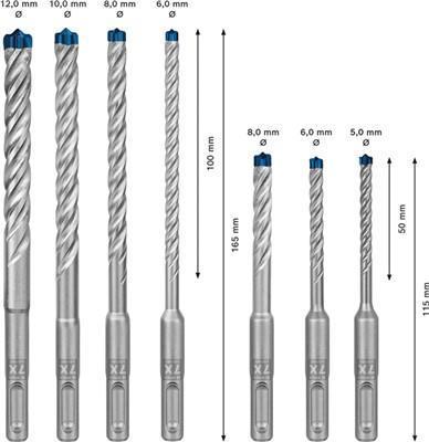 Produktbild Bosch Professional Zubehör EXPERT SDS plus-7X Hammerbohrer-Set, 6/8/10 mm, 3-tlg. (Ø 8.0 mm, 6.0 mm, 10.0 mm)