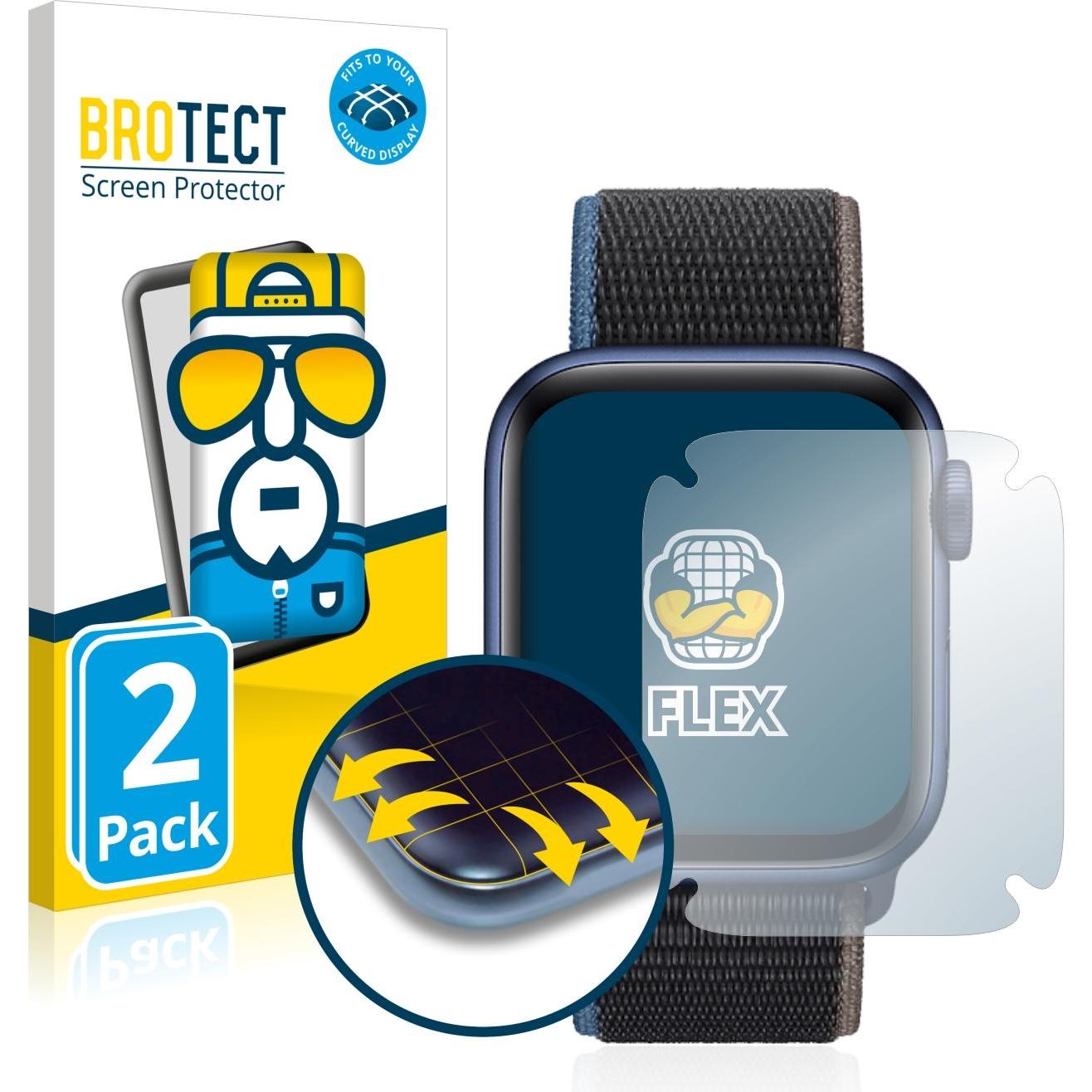 BROTECT Full-Cover Displayschutz, Smartwatch Schutzfolie, Transparent