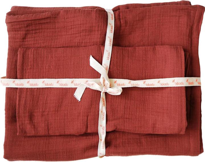 Immagine prodotto Kikadu Biancheria da letto in mussola rust