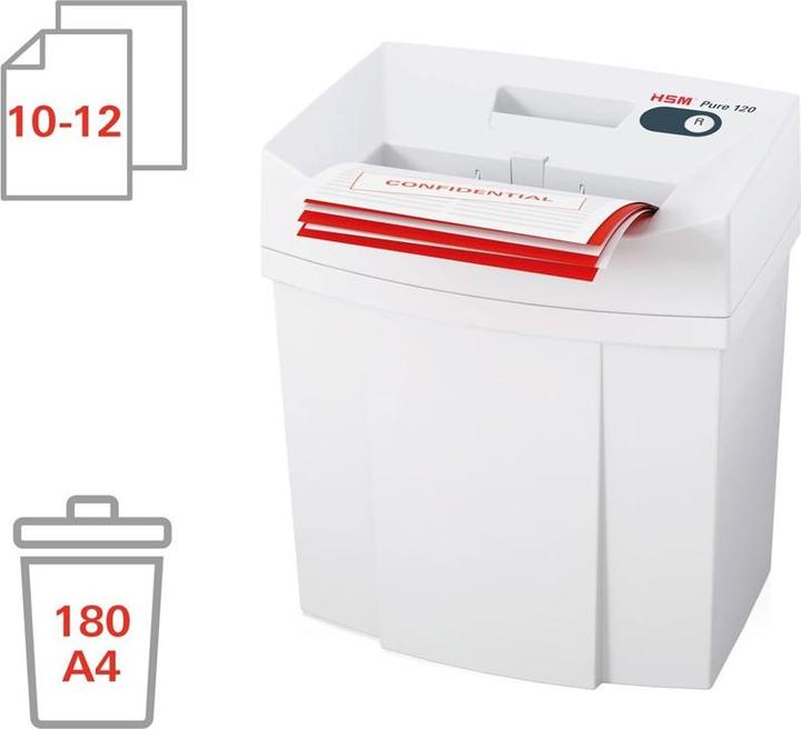 Actual product image HSM Shredder Pure 2310111 white 120/3,9mm (Strip cut)