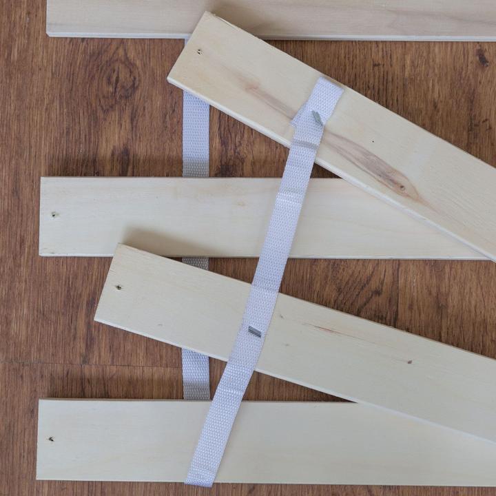 Actual product image Floki24 Slatted frame - 140 x 200 cm - Rolling slatted frame solid pine bed Rolling frame