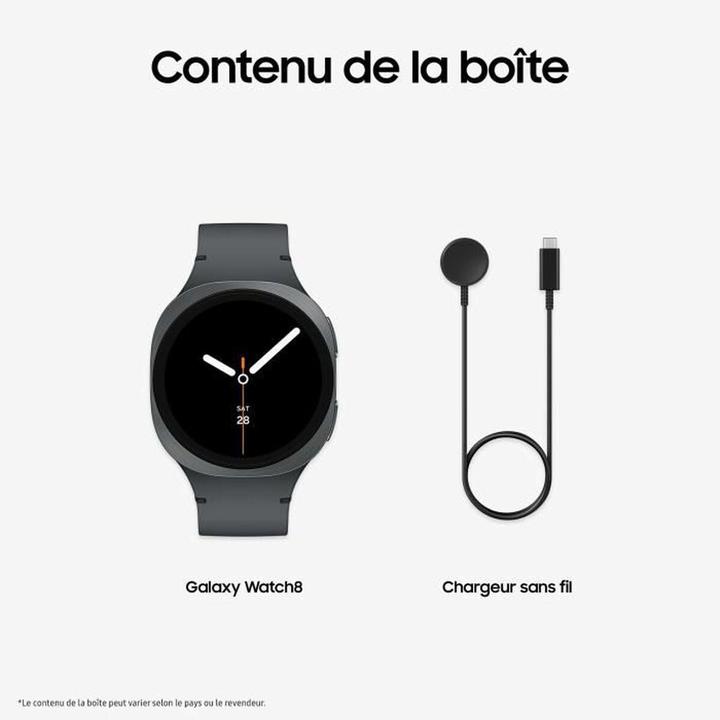 Image du produit Samsung Watch Galaxy Watch 8 L320 40mm BT - Graphite (40 mm, WLAN uniquement)
