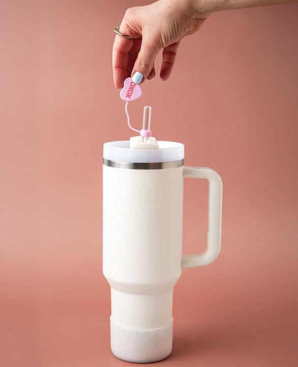 Actual product image I Am Creative Silikon Trinkhalm-Abdeckung passend für Trinkflaschen, Stanley