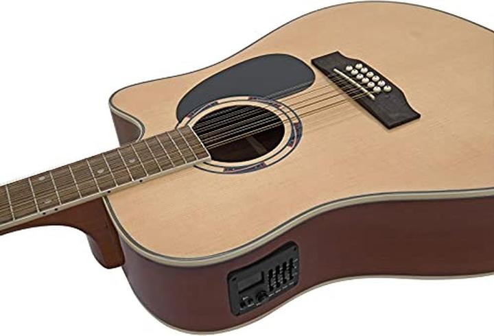 Actual product image Dimavery DR-612 acoustic guitar 12-string, natural (Western guitar)