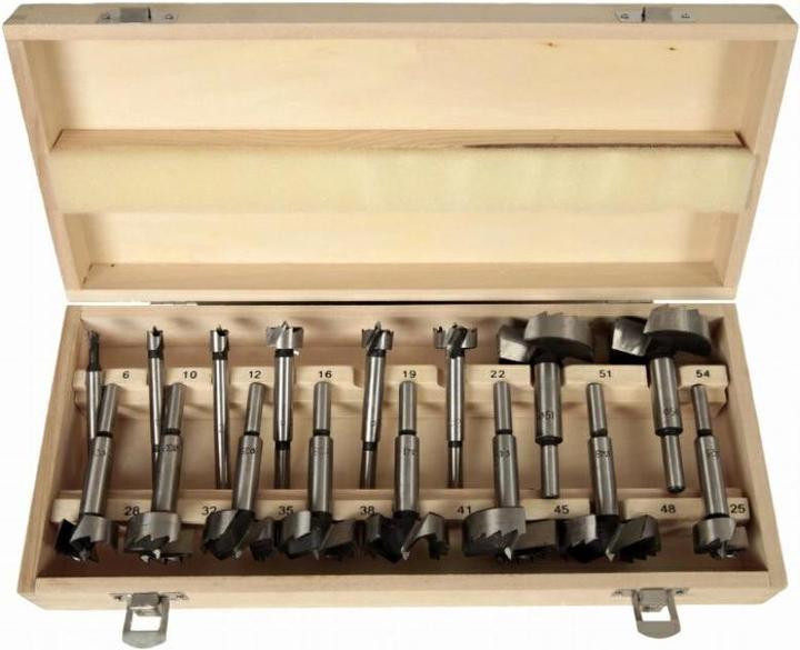 Actual product image Silver Forstner bit set (6-54 mm)