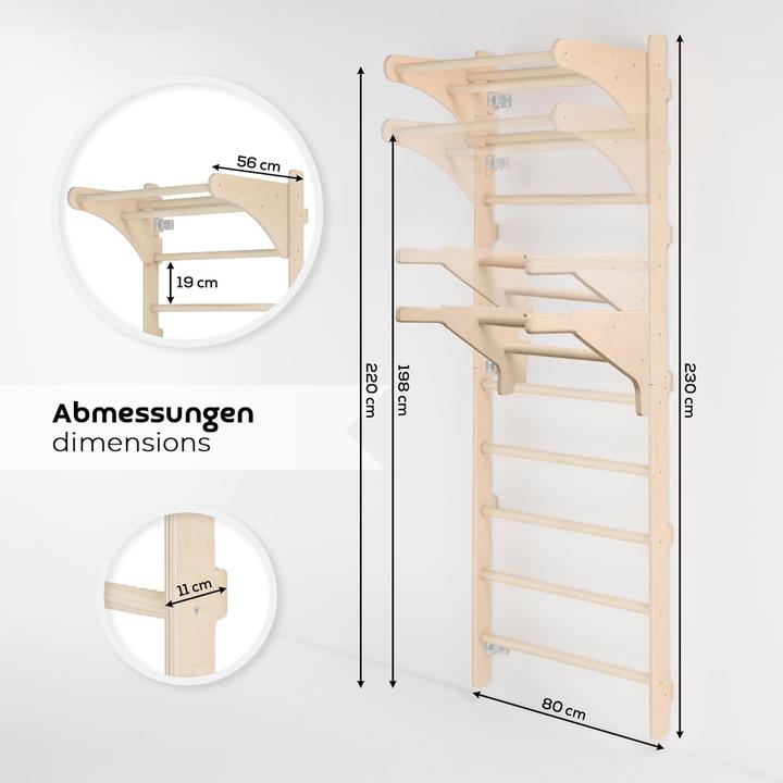 Immagine prodotto Mamoi Sprossenwand mit Klimmzugstange