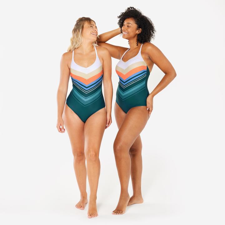 Image du produit Nabaiji Maillot de bain 1 pièce natation Femme - Lila heri bleu (36)