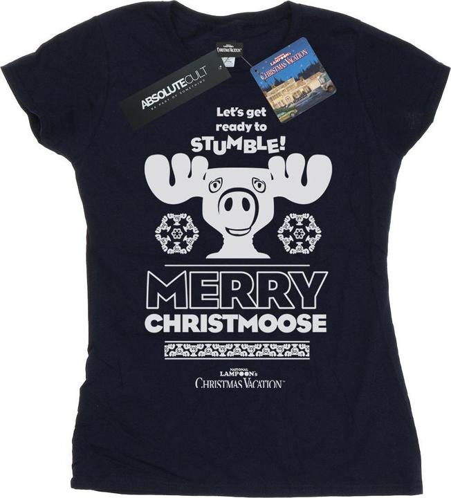 Immagine prodotto National Lampoon´s Vacation National Lampoon's Christmas Vacation Merry Christmoose Maglietta Donna (XXL)