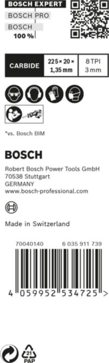 Immagine prodotto Bosch Professional Zubehör Lama per sega alternativa EXPERT "Vehicle Rescue" S 1157 CHM, 1 pezzo