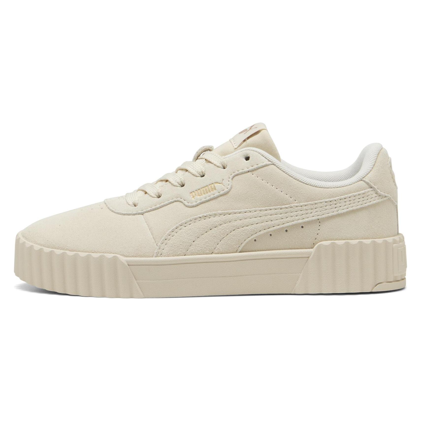 Puma, Vrouwen, Sneakers, Carina 3.0 Sd, Goud, Wit, (42)