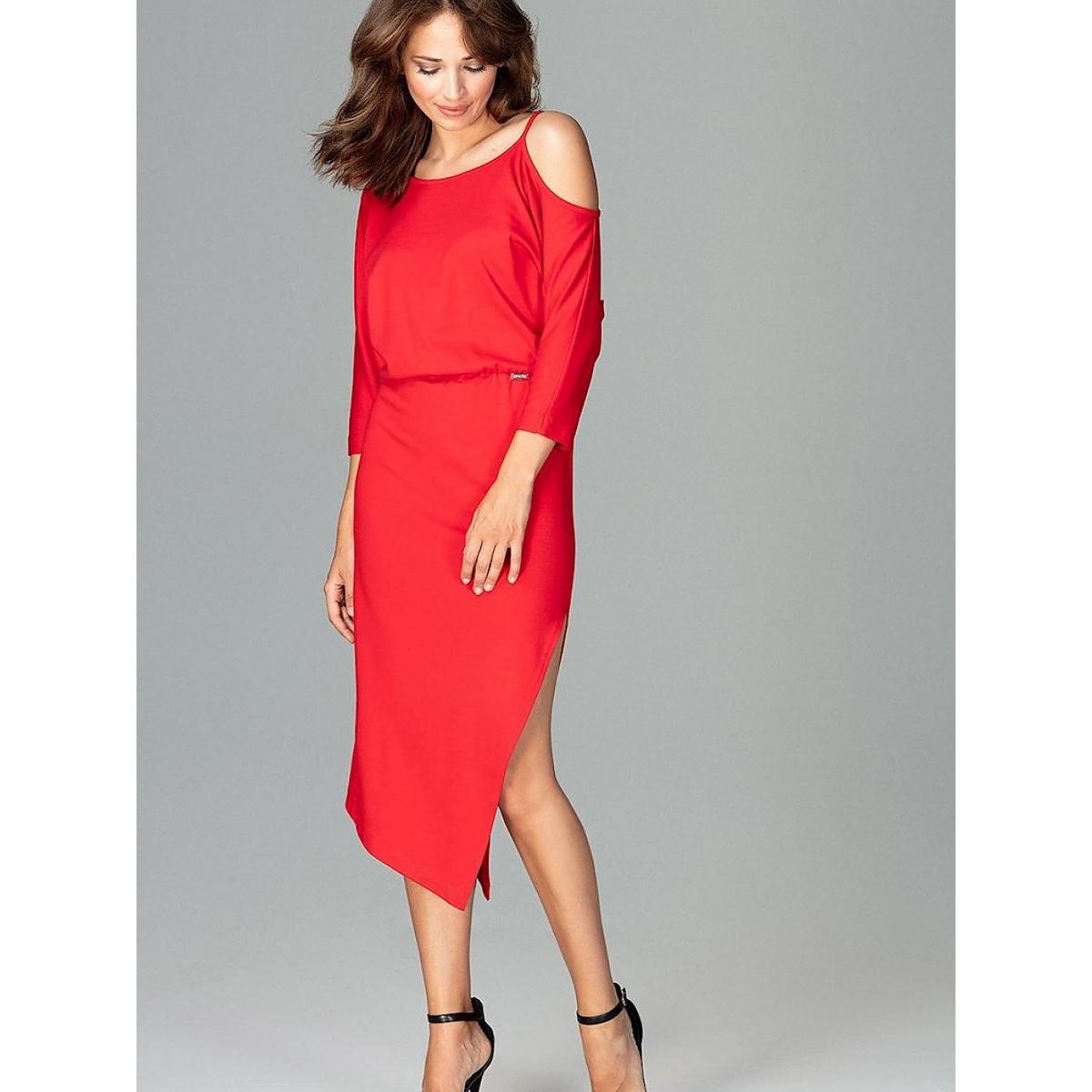 Lenitif, Damen, Kleider, Abendkleid, Rot, (XL)