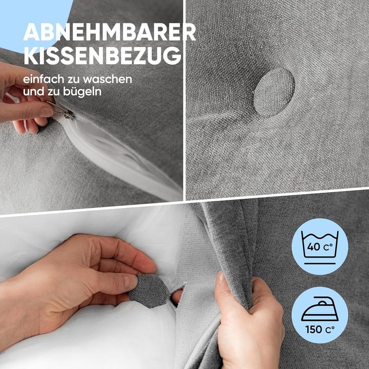 Actual product image Björn&Schiller Rückenkissen Lesekissen für Bett und Sofa (120 cm)