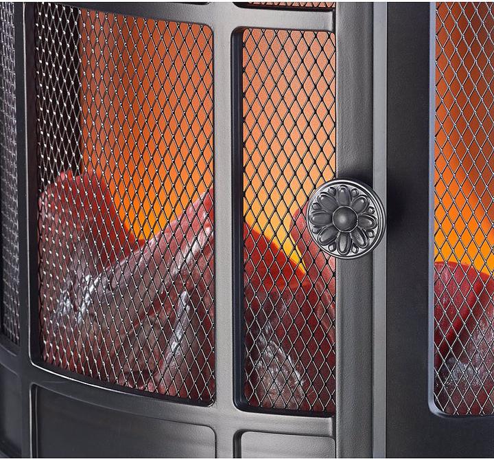 Immagine prodotto Carlo Milano Caminetto elettrico decorativo con effetto fiamma, funzionamento a batteria