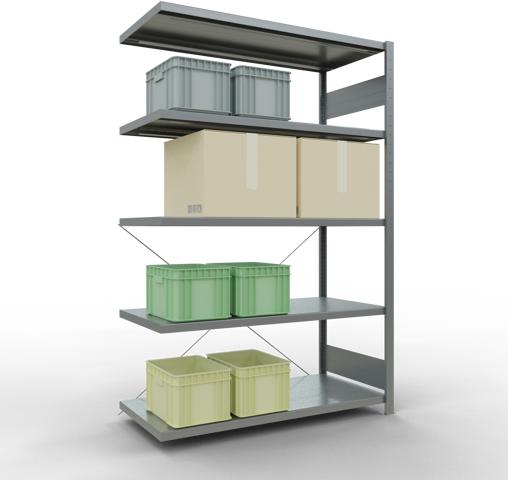 Image du produit Schulte Lagertechnik Système de baie sans boulon MULTIplus250 avec traverse.