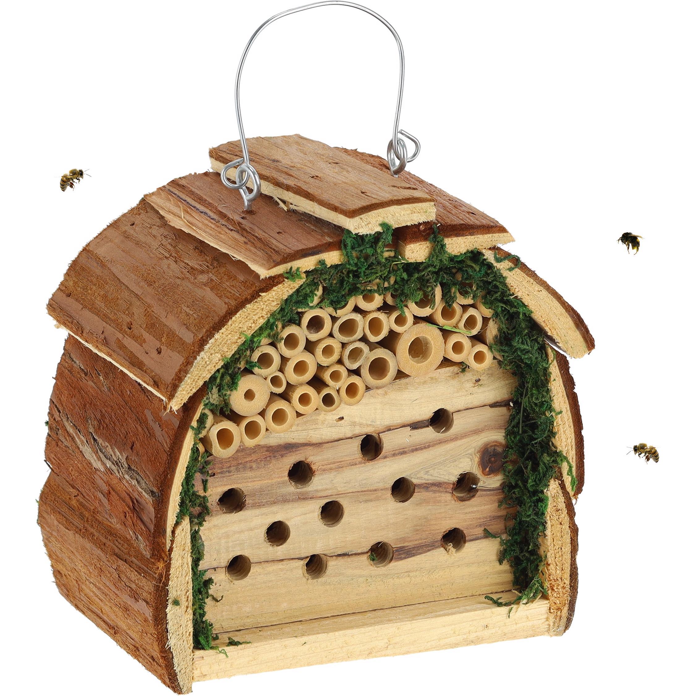 Relaxdays, Insektenhotel, Insektenhotel (Biene, Grabwespen, Wildbienen)