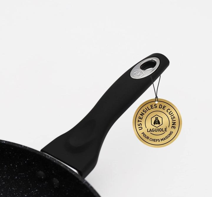 Actual product image Laguiole 8piece nonstick coating Black Ston induction (Frying pan, Pot, Aluminium)