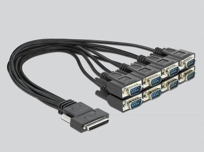 Actual product image Delock PCI Express Card to 16 x Serial RS-232 High Speed ESD Protection