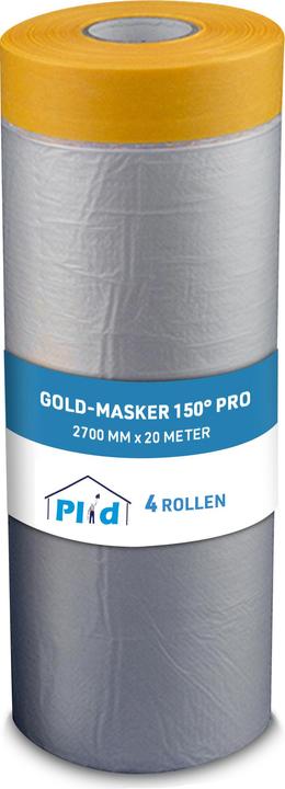 Produktbild Plid Gold-Masker 150° Pro Abdeckfolie mit Klebeband 4 Rollen