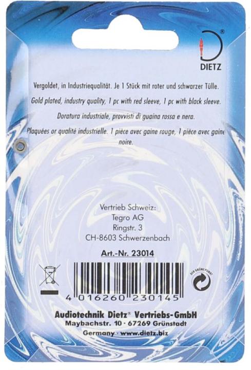 Actual product image Dietz Ring lugs for 20mm² cable