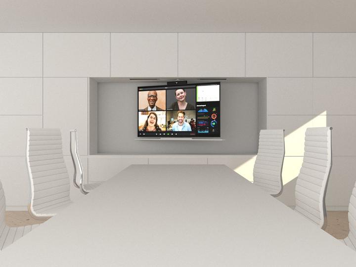 Image du produit DSS Elévateur de plafond TV, 55-75", sans fil, max 40 kg, noir (40 kg, 55" - 75")