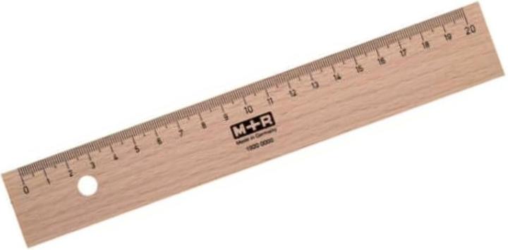 Produktbild lineal 9062 unlackiert (20 cm)