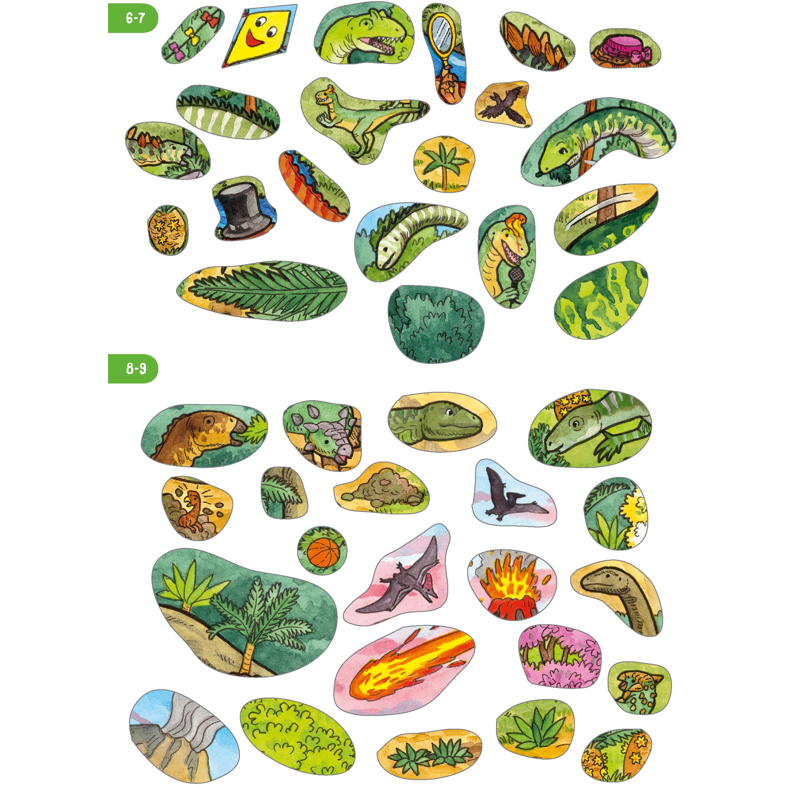Ravensburger, Sticker, Wimmeln, Rätseln, Stickern: Dinosaurier