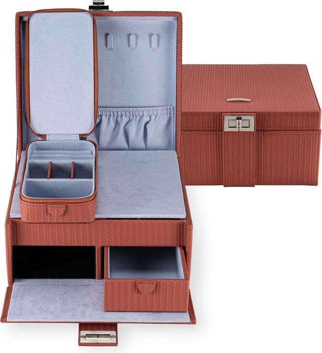 Actual product image Windrose 803948.03 - Jewellery case M with insert Corbello terracotta