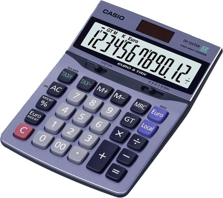 Image du produit Casio DF-120TER (Cellules solaires, Piles)