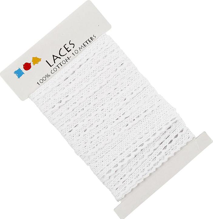 Image du produit Creativ Company Ruban de dentelle Blanc, 10m