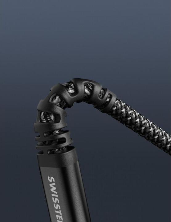 Actual product image Swissten Data Cable Kevlar Usb / Lightning 1.5 M Antracit (1.50 m, USB 3.2 Gen 1, 60 W)