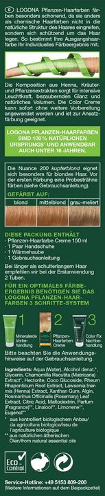Produktbild Logona Pflanzenhaarfarbe Creme (200 kupferblond)
