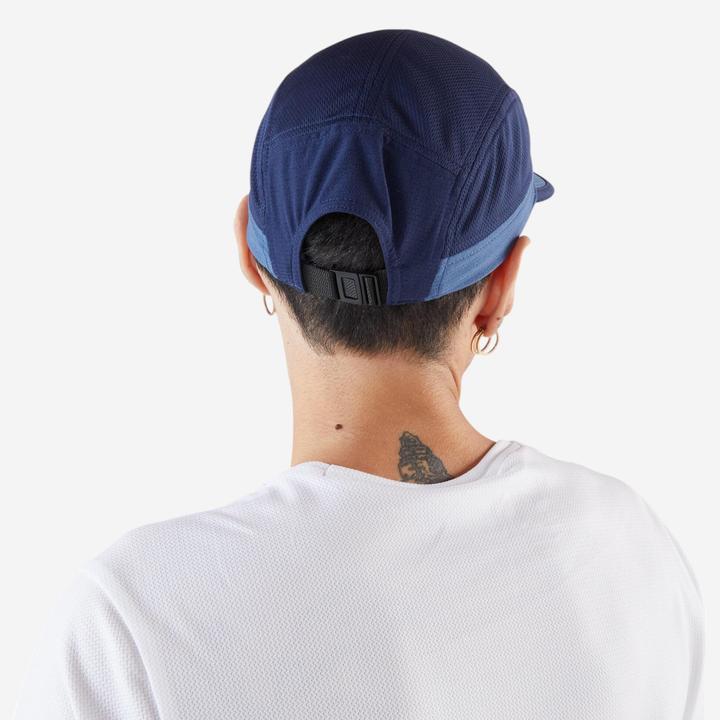 Actual product image Kiprun Lauf-Cap Schirmmütze 5 Panel - blau