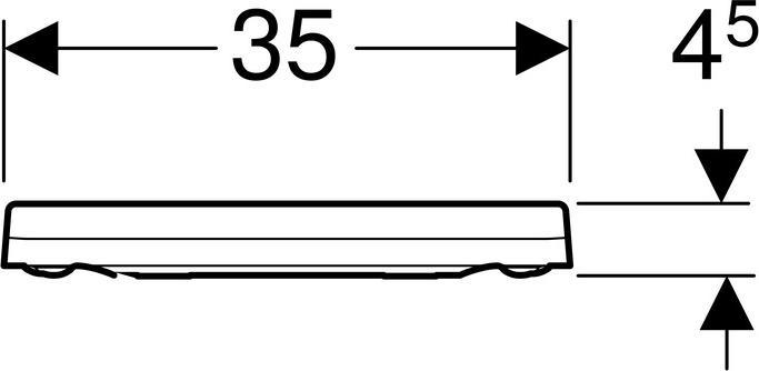 Image du produit Geberit Siège WC XENO² blanc avec mécanisme d'abaissement automatique, Quick-Release