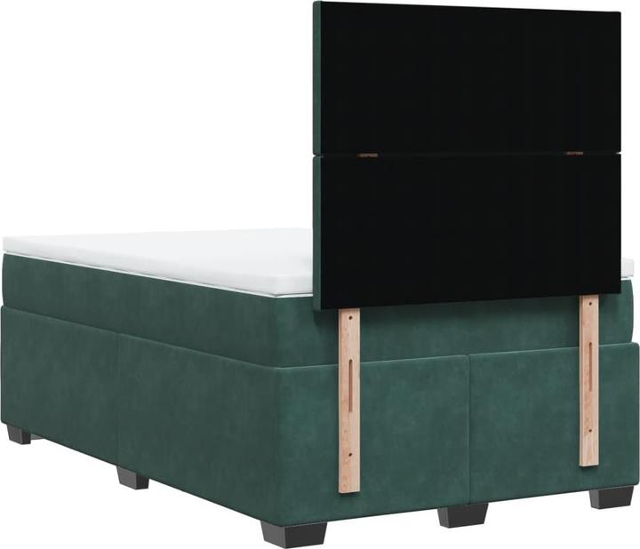 Produktbild vidaXL Bo x springbett mit Matratze 160 x 200 cm Samt (160 x 200 cm)