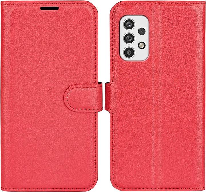 Actual product image Cover-Discount Galaxy A23 - Leather Case Cover red (Samsung Galaxy A23)