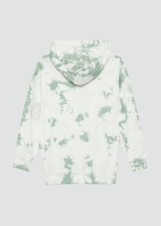 Actual product image S.Oliver Sweatshirt Oversized-Sweatshirt mit Kapuze in Batik-Optik (146, 152)