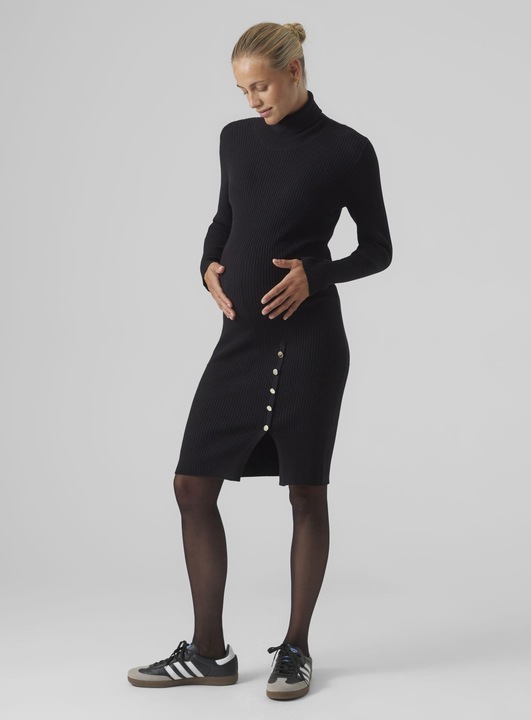 Immagine prodotto Vero Moda Maternity VMMABA BUTTON LS ROLLNECK DRESS GA Vestito a maglia (XL)
