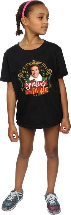 Actual product image Elf Girls Buddy Smiling Cotton T-Shirt (140, 146)