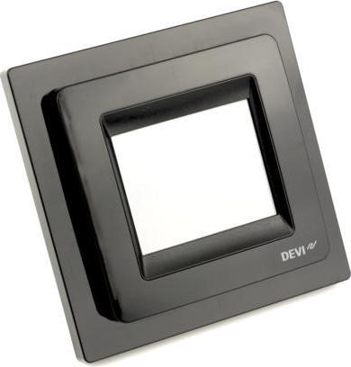 Produktbild Devi DEVIreg Touch schwarz 140F1069 UP Uhren-Thermostat 16A, 230V mit Rahme