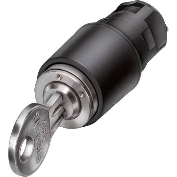 Siemens Interruttore a chiave a 3 fasi Ř16mm 3SB2000-4PC01, Pulsante + Interruttore, Nero