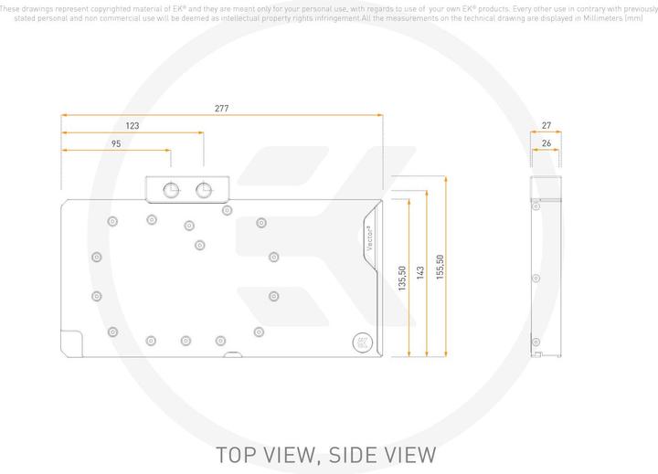 Immagine prodotto EKWB WAK EK-Quantum Vector?? Astral RTX 5090 - Plexi