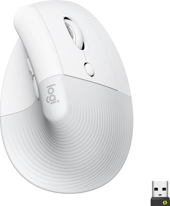 Logitech Lift Voor Zaken Off-White/Lichtgrijs (Draadloze)