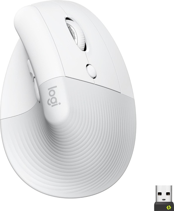 Productafbeelding Logitech Lift Voor Zaken Off-White/Lichtgrijs (Draadloze)