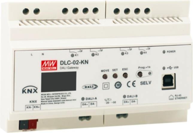 Produktbild Mean Well Synergy 21 Netzteil - DALI Controller 2 Kanal KNX-DALI Gateway