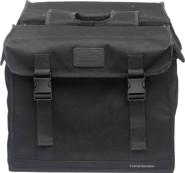 Produktbild New Looxs 2ER RADTASCHE CAMPING BLACK 66L CANVAS 43X35X22CM (66 l, Gepäckträgertasche)