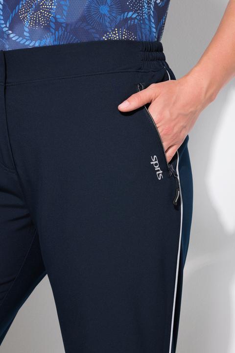 Image du produit Ulla Popken Pantalon technique imperméable, tissu Powerstretch, ceinture élastique (56)